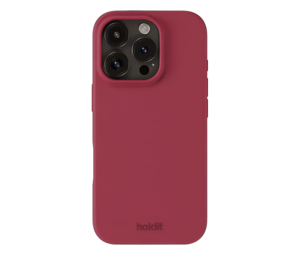 Holdit Silicone Case iPhone 16 ProMax Red Velvet 16535 - 1287337 - zdjęcie